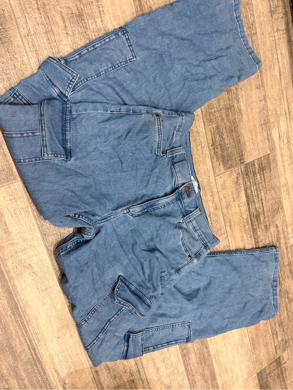 Sofia Jeans by Sofia Vergara Mid Wash Denim Cargo Pants - Size 6
